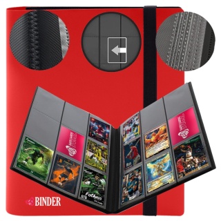 Album na karty kolekcjonerski TCG klaser Czerwony 360 kart "Safe Cards Storage"