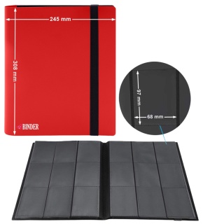 Album na karty kolekcjonerski TCG klaser Czerwony 360 kart "Safe Cards Storage"