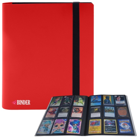 Album na karty kolekcjonerski TCG klaser Czerwony 360 kart "Safe Cards Storage"