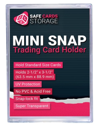Mini Snap Card Holder Ultra clear 1szt SCS