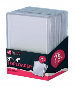Toploader 75PT 3"x4" Ultra Clear 25szt. SCS